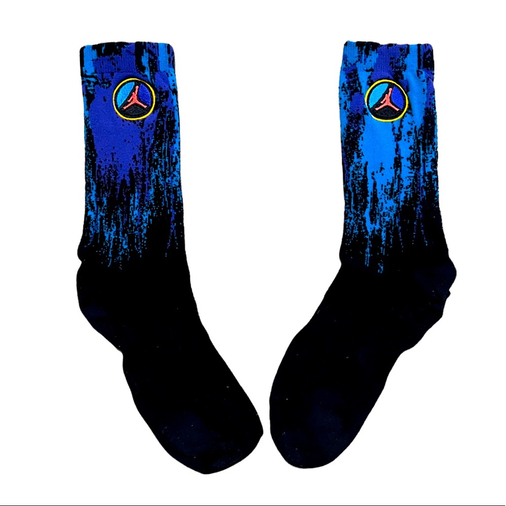 Nike Air Jordan 8 Aqua Mens Socks Sz. L 9-12